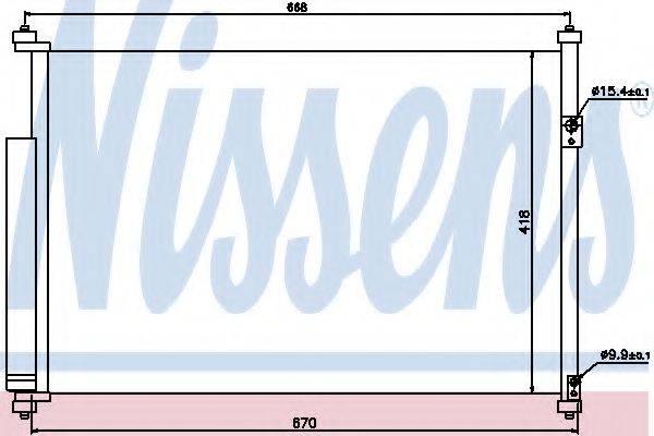 Конденсатор, кондиціонер NISSENS 940012