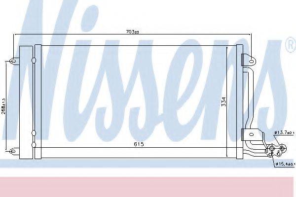 Конденсатор, кондиціонер NISSENS 940093