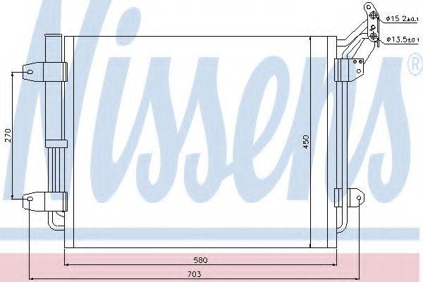 Конденсатор, кондиціонер NISSENS 940138