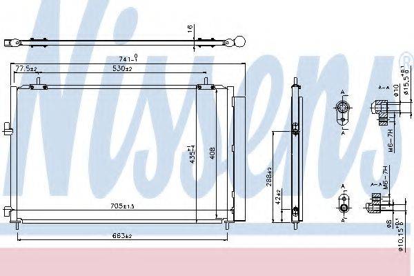 Конденсатор, кондиціонер NISSENS 940349