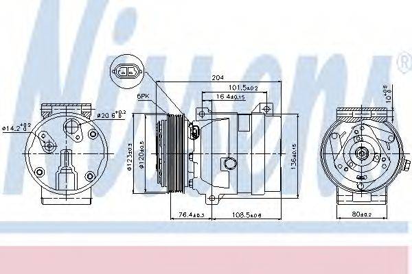 Компресор, кондиціонер NISSENS 89063