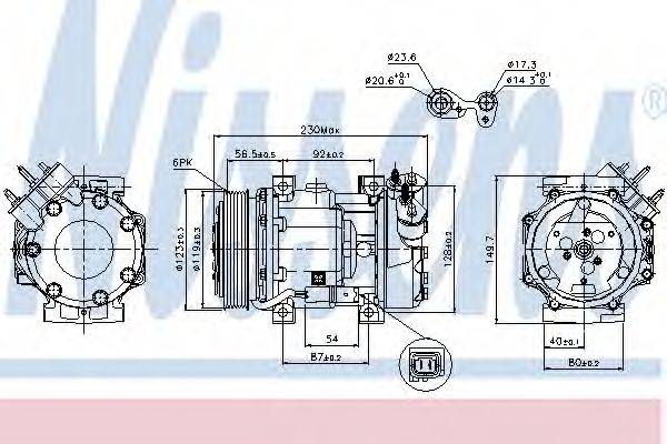 Компресор, кондиціонер NISSENS 89076