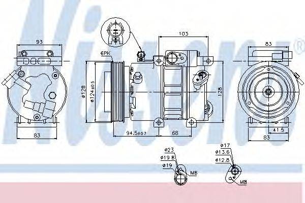 Компресор, кондиціонер NISSENS 89285