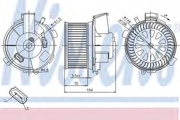 Вентилятор салону NISSENS 87021