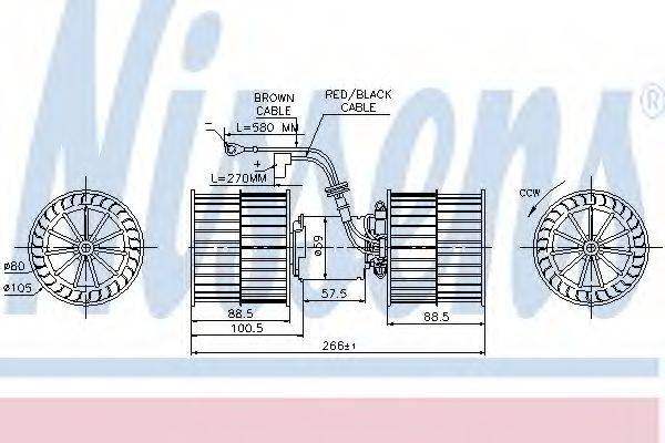 Вентилятор салону NISSENS 87071