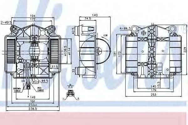 Вентилятор салону NISSENS 87110