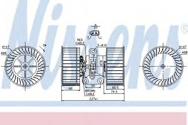 Вентилятор салону NISSENS 87114