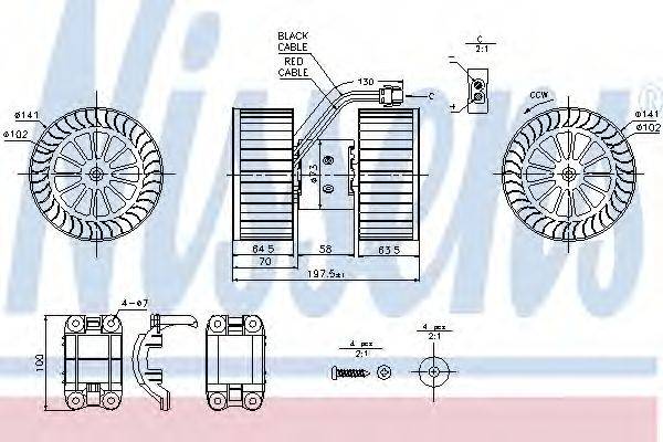 Вентилятор салону NISSENS 87115