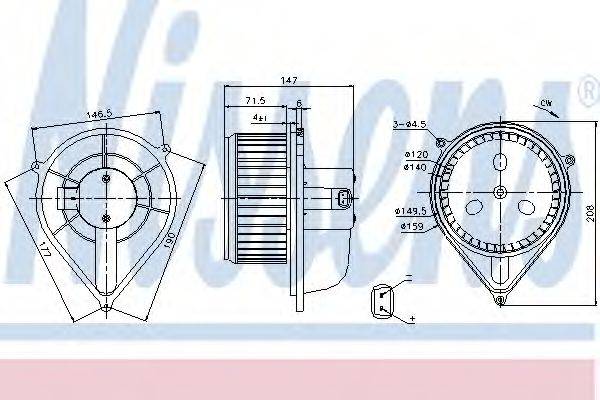 Вентилятор салону NISSENS 87128