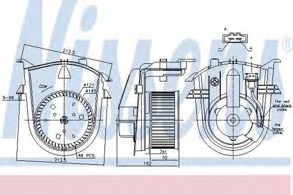 Вентилятор салону NISSENS 87176