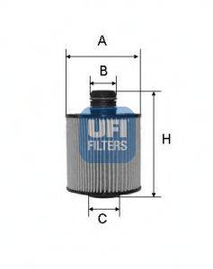 Масляний фільтр UFI 25.083.00