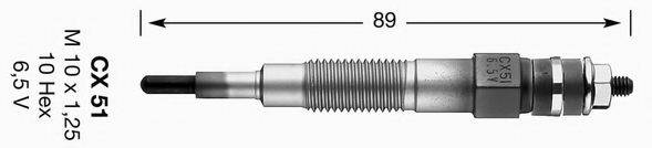 Свічка розжарювання NGK 2896