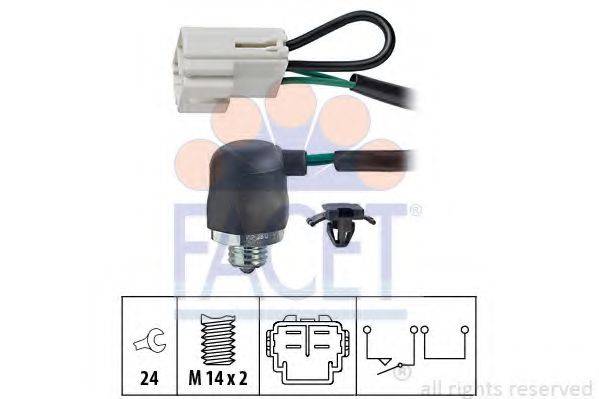 Вимикач, фара заднього ходу FACET 7.6144