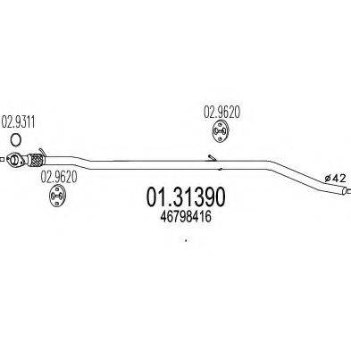 Передглушувач вихлопних газів MTS 01.31390