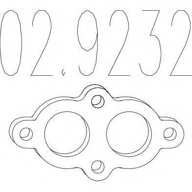Прокладка, труба вихлопного газу MTS 02.9232