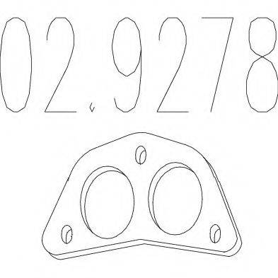 Прокладка, труба вихлопного газу MTS 02.9278