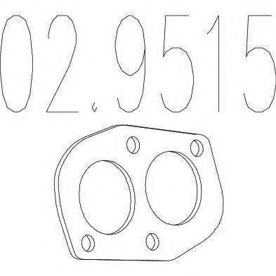 Прокладка, труба вихлопного газу MTS 02.9515