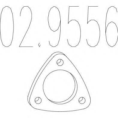 Прокладка, труба вихлопного газу MTS 02.9556