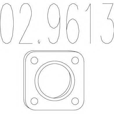Прокладка, труба вихлопного газу MTS 02.9613
