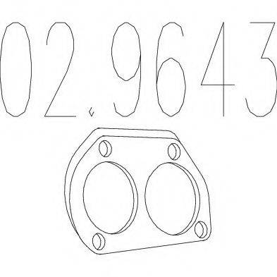 Прокладка, труба вихлопного газу MTS 02.9643
