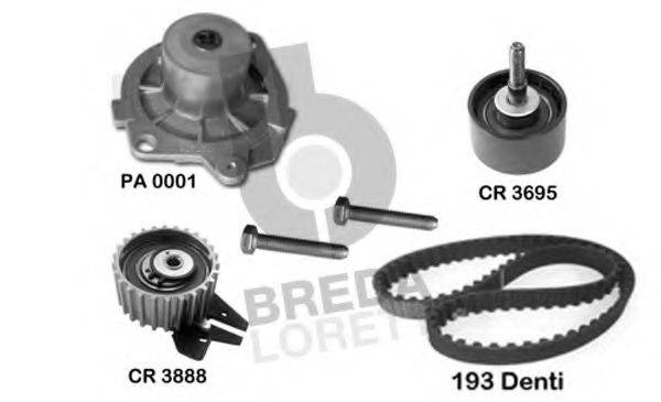 Водяний насос + комплект зубчастого ременя BREDA LORETT KPA0018A