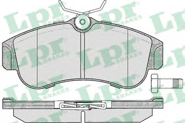 Комплект гальмівних колодок, дискове гальмо LPR 05P355