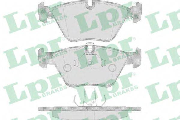 Комплект гальмівних колодок, дискове гальмо LPR 05P649