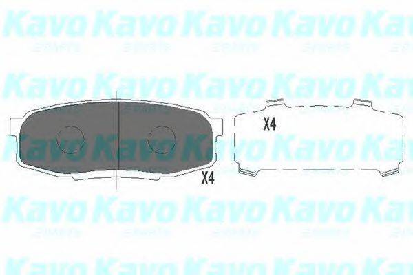 Комплект гальмівних колодок, дискове гальмо KAVO PARTS KBP-9099