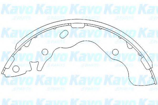 Комплект гальмівних колодок KAVO PARTS KBS-3402