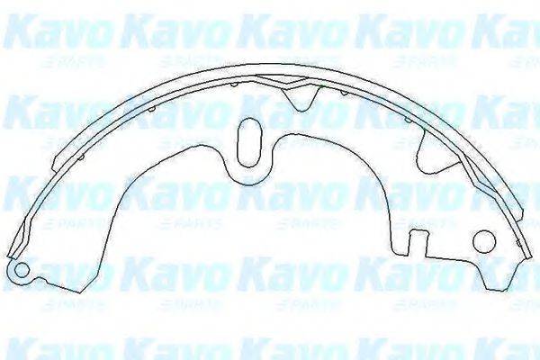 Комплект гальмівних колодок KAVO PARTS KBS-9914