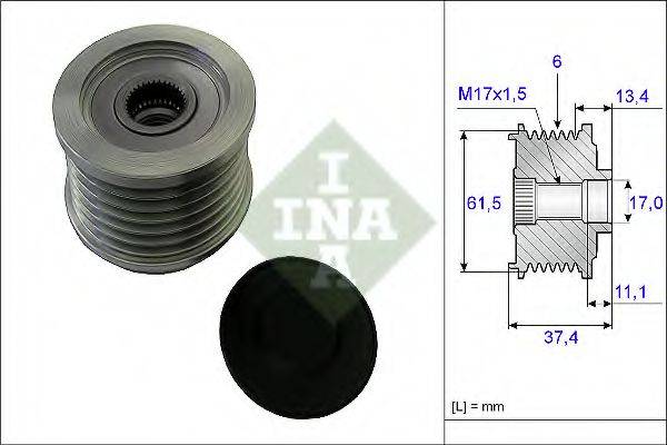 Механізм вільного ходу генератора INA 535 0023 10