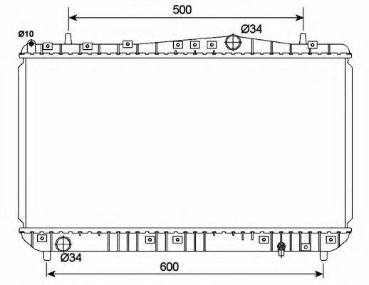 Радіатор, охолодження двигуна NRF 53150