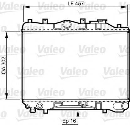 Радіатор, охолодження двигуна VALEO 730436