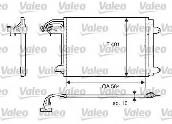 Конденсатор, кондиціонер VALEO 817777