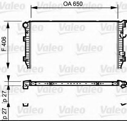 Радіатор, охолодження двигуна VALEO 735133