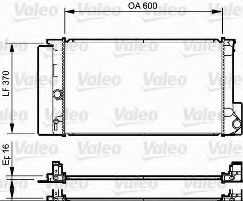 Радіатор, охолодження двигуна VALEO 735250