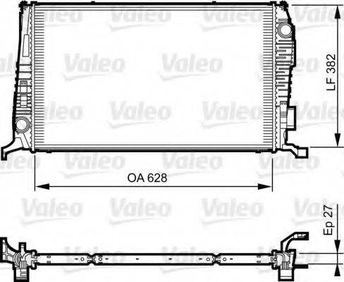 Радіатор, охолодження двигуна VALEO 735279