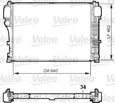 Радіатор, охолодження двигуна VALEO 735299