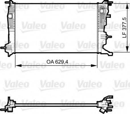 Радіатор, охолодження двигуна VALEO 735607