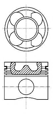 Поршень NURAL 87-127400-00