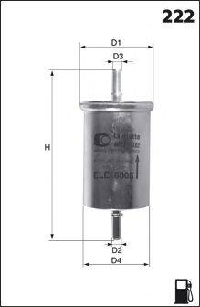 Паливний фільтр MECAFILTER ELE6005