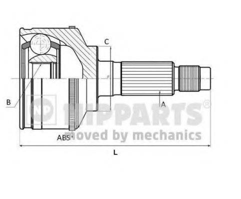 Шарнірний комплект, приводний вал NIPPARTS J2830501