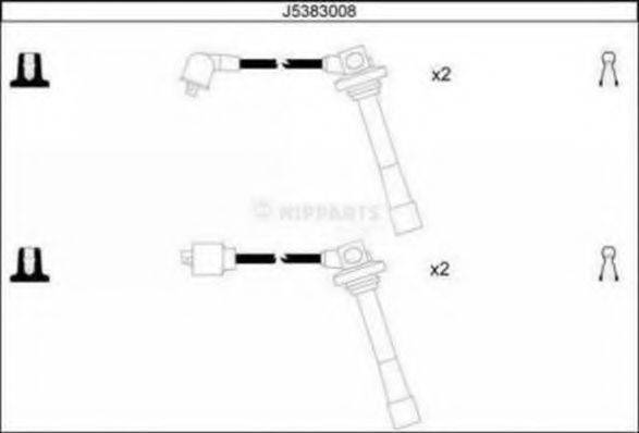 Комплект дротів запалення NIPPARTS J5383008