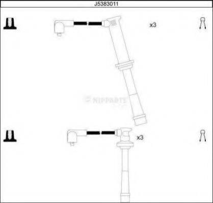 Комплект дротів запалення NIPPARTS J5383011