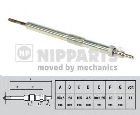 Свічка розжарювання NIPPARTS J5710402