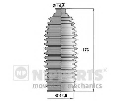 Комплект пильника, рульове управління NIPPARTS N2847014