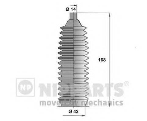 Комплект пильника, рульове управління NIPPARTS N2848006