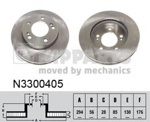 гальмівний диск NIPPARTS N3300405