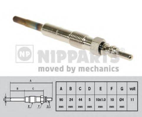 Свічка розжарювання NIPPARTS J5715014