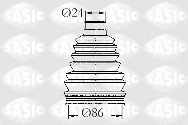 Комплект пильника, приводний вал SASIC 2933053